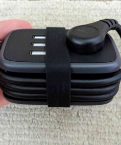 NTONPOWER Travel Power Strip with USB Ports, Portable Small Power Strip with 3FT Wrapped Flat Plug Extension Cord, 2 Outlets 3 USB Ports, Non Surge Protector for Cruise Ship Hotel Black 2 Outlets 3 USB-A 1 Pack 62 71QG7eRMuML