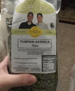 GERBS Raw Pumpkin Seed Kernels 2 LB. Resealable Bag, Top 14 Allergy Free Foods, Healthy Protein & Magnesium Packed Superfood Snack, Non GMO, No Oils, No Preservatives, Gluten & Peanut Free, Vegan, Keto, Kosher, Shelled Pepitas grown in Canada 32 71QGPr7MjGL