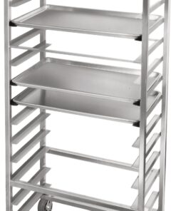 Channel Manufacturing AXD2815 15 Pan Side Load Heavy-Duty Aluminum Bun / Sheet Pan Rack - Assembled