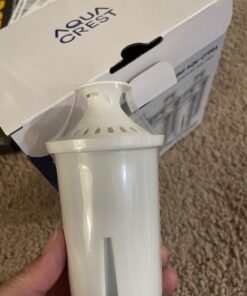 AQUA CREST Replacement for Brita® Water Filter, Pitchers and Dispensers, Classic OB03, Mavea® 107007, and More, NSF Certified Pitcher Water Filter, 1 Year Filter Supply, 6 Count 6 Count (Pack of 1) 52 71QHT 1SO8L