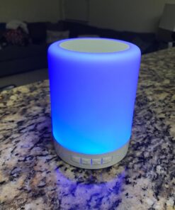 Elecstars Touch Bedside Lamp - with Bluetooth Speaker, Dimmable Color Night Light, Outdoor Table Lamp with Smart Touch Control, Best Gift for Men Women Teens Kids Children Sleeping Aid 72 71QIReFBwL