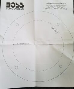 BOSS Audio Systems MR60W 6.5 inch Marine Boat Stereo Speakers - 200 Watts (pair), 2 Way, Full Range, Tweeters, Coaxial, Weatherproof, Sold in Pairs 6.5" White 200W MR60W 7 71QIVodfCIL