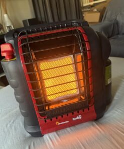 Mr. Heater F232000 MH9BX Buddy 4,000-9,000-BTU Indoor-Safe Portable Propane Radiant Heater, Red-Black 52 71QJ ncwNQL