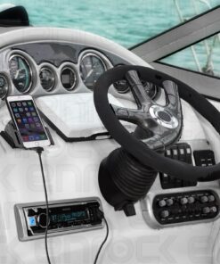 New Kenwood Outdoor Waterproof ATV Bike Yacht USB AUX Radio Bluetooth, 6x 6.5 Inch Silver Marine Speakers, 400W Marine Amp -Outdoor Audio Kit 11 71QJAmUlc1L