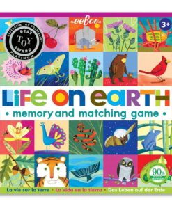 Alternative view of eeBoo: Life on Earth, Memory & Matching Game, Developmental and Educational, 24 Pairs to Match, Single or Multiplayer Function, for Ages 3 and up