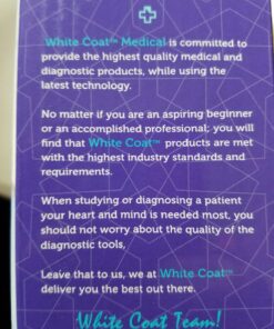 White Coat Deluxe Aneroid Sphygmomanometer Professional Blood Pressure Monitor with Adult Sized Black Cuff and Carrying Case 4 Piece Set 44 71QJRb4ITL