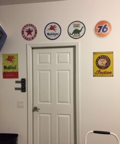 Signs 4 Fun SROM Oil-Mobilgas Pegasus Round Sign, Blue 9 71QJs4aLQCL