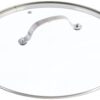 Gotham Steel Clear Tempered Glass Vented Lid - Prevents Pots and Pans from Messy Spillovers (12.5-inch Lid) 12.5" Round