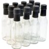nicebottles Clear Glass Woozy Bottles with Shrink Capsules, 5 Oz, Case of 12 5 Oz with Screw Caps & Shrink Capsules - Pack 12 4 71QKseY5m2L