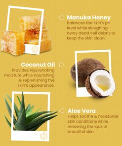 Face and Body Wash for Women and Men - Acne Body Wash Moisturizing for Sensitive Skin - Hydrating Facial Cleanser - Gentle Exfoliating Wash - with Manuka Honey (16oz) 16 Fl Oz (Pack of 1) 11 71QLlPd2dxL