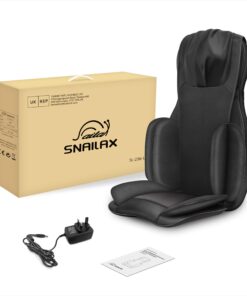 Snailax Full Body Massage Chair Pad -Shiatsu Kneading Seat Portable Neck Back Massager with Heat & Compression for Back and Shoulder 33 71QLy1TxHoL