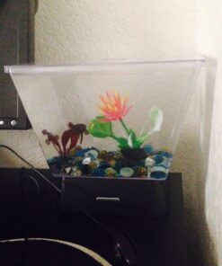 Tetra LED Betta Tank Kit 1 Gallon, Trapezoid aquarium With Base Lighting (24050) 29 71QM1Vu5zhL