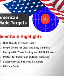 EasyShot Shooting Target Stickers-Adhesive Gun Targets for Shooting Targets for Rifle, Pistol, Air Pellet, Airsoft Guns Sticker BB Targets for Range Practice 4 Inch Orange Target Stickers 200pcs 12 71QM6Q0oZ2L