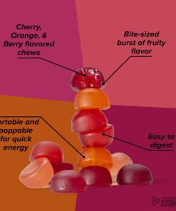 Honey Stinger Organic Fruit Smoothie Energy Chew | Gluten Free & Caffeine Free | For Exercise, Running and Performance | Sports Nutrition for Home & Gym, Pre and Mid Workout | 12 Pack, 21.6 Ounce Non-Caffeinated 1.8 Ounce (Pack of 12) 13 71QMFfYaEML