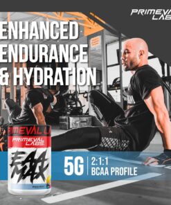 Primeval Labs EAA Max, BCAA Perfect Amino Acid Powder - Pre or Post Workout Muscle Recovery - BCAAs, EAAs, Electrolytes, Supports Hydration & Performance, Keto Friendly (Smashberry) Smashberry 10 71QMj JbRxL
