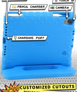 Official Cooper Dynamo Case for iPad Mini 6 Case Kids, iPad Mini 6th Generation Case for Kids | Rugged Foam, Magic Handle, Stand, Pencil Holder & Charger, Eco-Mailer iPad mini (6th generation) Candy Blue 14 71QMuAzv5wL