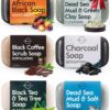 O Naturals 6 PCS Black Soap - Women & Men's Bar Soap, Father's Day Gifts, Men's Soap Bar, African Black Soap w/Moisturizing Shea Butter, Charcoal Soap, Organic & Natural Soap for Men & Women, 4oz Black Soap Collection 4 Ounce (Pack of 6) 12 71QNBT6T6SL 1