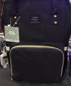 Ticent Diaper Bag Backpack Multifunction Travel Back Pack Large Maternity Nappy Bag Baby Changing Bags with Stroller Straps, Waterproof and Stylish Black 59 71QO9LAm3uL