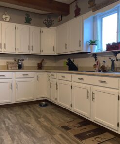 Cosmas 25 Pack 305-030SN Satin Nickel Cabinet Hardware Euro Style Bar Handle Pull - 3" Inch (76mm) Hole Centers, 5-3/8" Overall Length, 1/2" Inch Bar Diameter 42 71QORjPB6L