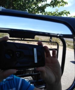 Rear View Mirror UTV Accessories - Mirrors Best for Wide Angle Center or Side-by-Side Off Road Clear-View - High Impact ABS Housing & Universal Roll Cage Bar Mounts with Shatter-Proof Tempered Glass Center Rear View 36 71QP2b3ekzL 2