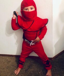 Boys Red Stealth Ninja Costume Small (6-8) 21 71QPOthup3L