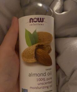 NOW Solutions, Sweet Almond Oil, 100% Pure Moisturizing Oil, Promotes Healthy-Looking Skin, Unscented Oil, 16-Ounce,Package may vary 16 Fl Oz (Pack of 1) 24 71QQTQTV3lL