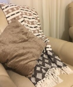 DII California Casual, Colby Southwest Woven Throw, Dark Brown & Stone, 50x60 50x60" 33 71QR8JqmwiL 1