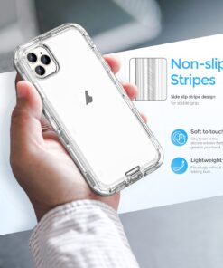 Alternative view of ORIbox Case Compatible with iPhone 13 Pro Max and 12 Pro Max, Heavy Duty Shockproof Anti-Fall Clear case Crystal Clear