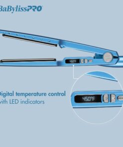 BaBylissPRO Nano Titanium Ionic Flat Iron Hair Straightener, Hair Straightener Iron for Professional Salon Results and All Hair Types 1-1/4 Inch 31 71QSGRINxtL