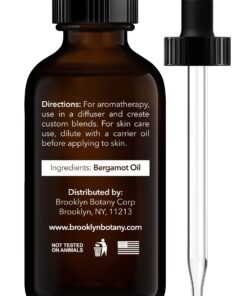 Brooklyn Botany Bergamot Essential Oil – 100% Pure and Natural – Therapeutic Grade Essential Oil with Dropper - Bergamot Oil for Aromatherapy and Diffuser - 1 Fl. OZ 1.00 Fl Oz (Pack of 1) 11 71QSd4sLHKL