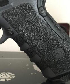 TALON Grips Adhesive Pistol Grip Compatible with Glock 17, 19X, 22, 24, 31, 34, 35, 37 - Made in The USA Previous Generation Rubber-Black 63 71QTy4F Z3L