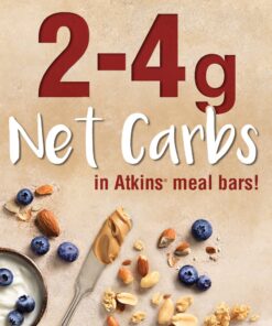 Atkins Chocolate Chip Granola Protein Meal Bar, High Fiber, 17g Protein, 1g Sugar, 3g Net Carbs, Meal Replacement, Keto Friendly, 8 Count 8 Count (Pack of 1) 19 71QU1OWyBCL
