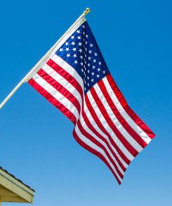 Alternative view of American Flag 3x5 Outdoor by Grace Alley, Embroidered Stars, Sewn Stripes, Heavy Duty, Hand Made and Fade Resistant - Long Lasting Nylon & Brass Grommets for Commercial Grade Durability, 100% Made in USA