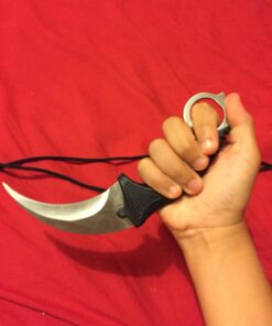 Vulcan Gear Tactical Hawkbill Karambit Knife with Sheath and Cord Silver blade 1. Silver 53 71QVAXt8fmL