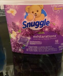 Snuggle Exhilarations in Wash Laundry Scent Booster Pacs, Lavender & Vanilla Orchid, 56 Count 51 71QVuH36DBL