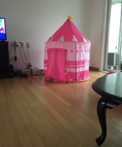 POCO DIVO Crown Princess Castle Girls Outdoor Tent Pink Indoor Play House 21 71QVzT6kEgL