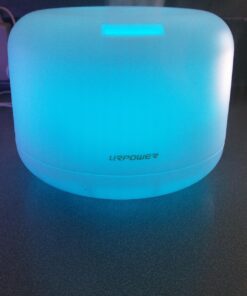 URPOWER 500ml Aromatherapy Essential Oil Diffuser Humidifier Room Decor Lighting with 4 Timer Settings, 7 LED Color Changing Lamp and Waterless Auto Shut-Off A-yellow 31 71QX2i11eL