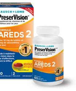PreserVision AREDS 2 Eye Vitamin & Mineral Supplement, Contains Lutein, Vitamin C, Zeaxanthin, Zinc & Vitamin E, 60 Minigels (Packaging May Vary) Unflavored 60 Count (Pack of 1) 16 71QX9i9qSoL 1