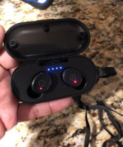 TOZO T10 Bluetooth 5.3 Wireless Earbuds with Wireless Charging Case IPX8 Waterproof Stereo Headphones in Ear Built in Mic Headset Premium Sound with Deep Bass for Sport Black Small Classic Edition 45 71QXQIeEhbL