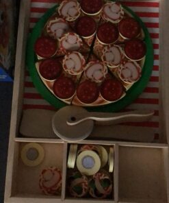 Melissa & Doug Wooden Pizza Play Food Set With 36 Toppings - Pretend Food And Pizza Cutter/ Toy For Kids Ages 3+ 34 71QYHgLzFhL