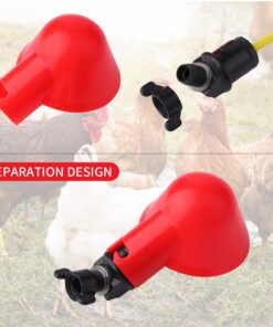 sansheng 24Pack Chicken Waterer Cups,Poultry Water Cups,Automatic Poultry Waterer for DIY Poultry Quail Duck Chicken Bird Drinker 24 30 71QZ95do2nL