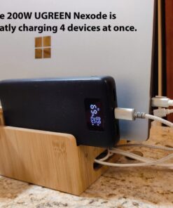 UGREEN 200W USB C Charger, Nexode 6 Ports GaN Desktop Charger, USB C Charging Station Compatible with MacBook Pro/Air M1 M2, iPad Pro/Air, iPhone 15 Pro Max/14, Galaxy S23 Ultra, Steam Deck, Dell XPS 66 71QZd2hogkL