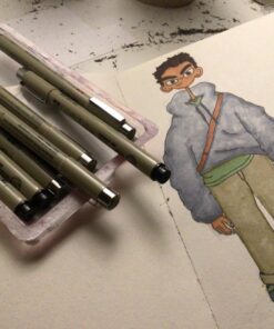 SAKURA Pigma Micron Fineliner Pens - Archival Black Ink Pens - Pens for Writing, Drawing, or Journaling - Assorted Point Sizes - 8 Pack 8 Count (Pack of 1) Ink Pen Set 38 71QZf6GFgeL