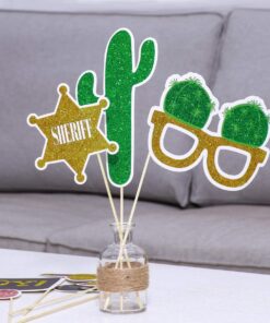 Amosfun West Cowboy Photo Booth Props Wild Western Cowboy Party Themed Decoration 18pcs 16 71Qb9EcBGHL