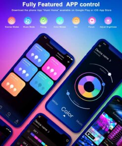 Nexillumi 100 ft LED Lights for Bedroom with Remote Color Changing LED Strip Lights 100FT 23 71Qbj HqfWL