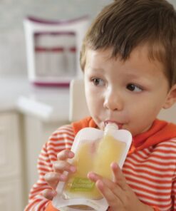 Infantino Disposable Squeeze Pouches, Portable Homemade Semi-Solid Food for Babies and Toddlers, 4 Fl Oz (Pack of 50) 50 Squeeze Pouches Pack 27 71Qd3OI3vZL