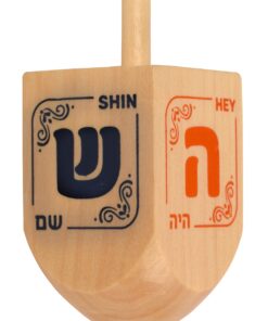 Hanukkah Dreidels - Natural Wooden Dreidel - 4 Pack Medium 4-Pack 8 71QeTINWp5L