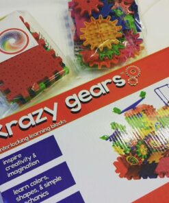 Krazy Gears Gear Building Toy Set - Interlocking Learning Blocks - Motorized Spinning Gears - 81 Piece Playground Edition 19 71Qfep5ZajL