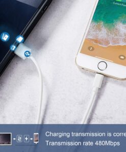 iPhone Charger, 6Pack 3FT Lightning Cable Sundix iPhone Charger Cable Charging Cord Compatible iPhone 14/13/12/12Pro/12ProMax/11/11Pro/11Pro MAX/XS/XS MAX/XR/X/8/8Plus/7/7Plus and More White 25 71QfhMX5c1L