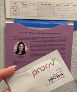 Proov PdG - Progesterone Metabolite – Test | Only FDA Cleared Test to Confirm Successful Ovulation at Home | 1 Cycle Pack | Works Great with Ovulation Tests | 5 PdG Test Strips 5 Count (Pack of 1) 28 71QgLtx4o L